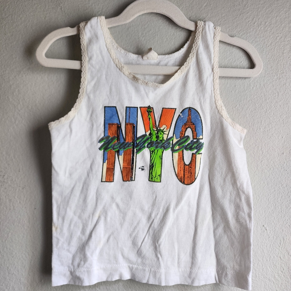 Vintage NYC NEW YORK Twin Towers Shirt Sz XS